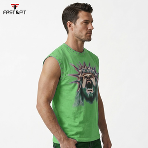 Gym Clothing Men's Sleeveless Muscle Shirt Stringer Tank Top Fitness Basketball <b>Running</b> <b>Singlet</b> Quick Dry Breathable - Product Image 3