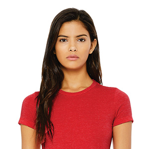 Women's Slim Fit Crew Neck T-Shirt Solid <b>Red</b> Short Sleeve Casual Jersey Cotton <b>Top</b> Breathable All Seasons Wear - Product Image 4