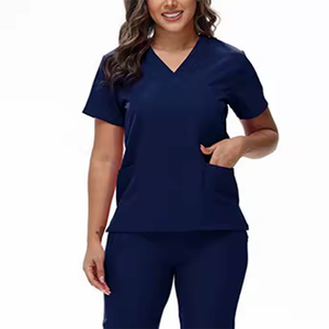 Custom Medical Scrub <b>Sets</b> for Men and Women V Neck Short Sleeve Nurse Uniforms with Jogger Pants Hospital <b>Doctor</b> Suit - Product Image 4