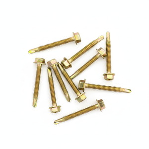 Tornillos Autoperforantes con Cabeza Hexagonal, Métricos, de Acero al Carbono Clase 8.8, Zincados, Rosca Gruesa - Product Image 1