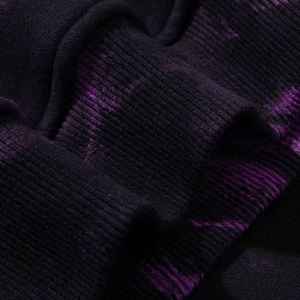 Sweat-shirt à capuche en molleton tie-dye pour homme, pull chaud à manches longues, coupe décontractée, style streetwear, idéal pour l'automne et l'hiver - Product Image 2