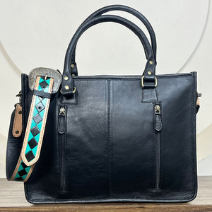 2025 bolso de mano de cuero de vaca de gran capacidad de lujo y bolso de mano a cuadros cartera de mano conjuntos de dos piezas a juego - Product Image 5