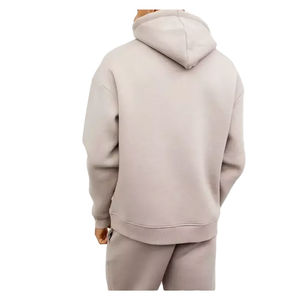 Sudadera básica de algodón mezclado, informal, para invierno, con capucha, para hombre, cálida, de forro polar, estilo urbano, a la moda. - Product Image 2