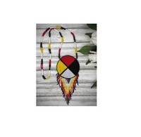 Ensemble de bijoux pour femmes, collier et boucles d'oreilles en chaîne à maillons avec perles de verre multicolores artisanales, style ethnique personnalisable