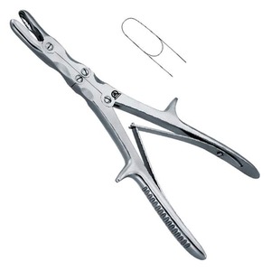 Rongeur de Doble Acción de Acero Inoxidable Médico, Recto y Curvo, Instrumento Quirúrgico Manual Java Surgical - Product Image 5