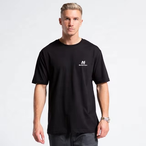 Camiseta de Algodón 100% Personalizada al por Mayor con el Logotipo de su Marca, Camiseta Lisa para Hombre, Camisetas Casuales para Hombre, Holgadas y Cómodas - Product Image 4