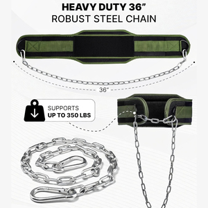 Ceinture de musculation en néoprène EVA avec chaîne pour haltérophilie, tractions, powerlifting, musculation, entraînements, améliore la force et les gains musculaires - Product Image 4