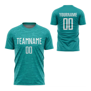 เสื้อฟุตบอลฝึกซ้อมผู้ชายพรีเมียม 100% โพลีเอสเตอร์ ยืดหยุ่น น้ำหนักเบา พิมพ์ชื่อทีมและโลโก้ตามสั่ง ดีไซน์ใหม่ - Product Image 2