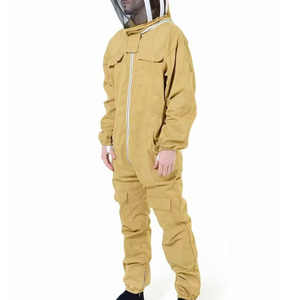 Traje de Apicultura Profesional de Algodón con Logotipo Personalizado, Traje de Apicultura Color Bronceado, Traje de Apicultor de Cuerpo Completo, Seguro, OEM, Hecho a Medida - Product Image 3