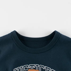 เสื้อยืดคอกลมแขนสั้นผ้าฝ้ายเจอร์ซีย์พิมพ์ลายการ์ตูน Justices Bear สำหรับผู้ชาย ทรงปกติ ดีไซน์ระบายอากาศได้ดี สวมใส่สบาย - Product Image 4