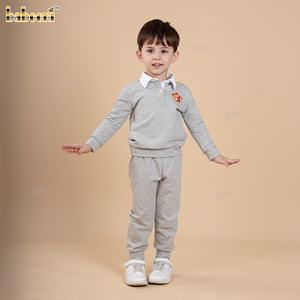 Ropa Infantil al por Mayor: Suéter de Punto de Doble Hilo para Niños, 100% Algodón, Certificado OEKO-TEX, Ignífugo, con Bordado Smocked - Product Image 5