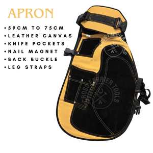 Kit de mantenimiento de pezuñas para herradores: delantal ajustable, alicates para pezuñas de potro, cuchillo de recorte curvo, cuchilla en D, pulidor y herramienta de extracción - Product Image 2