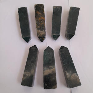 Vente en gros de pierres précieuses d'agate naturelle d'Indonésie de haute qualité, taille de la tour 10 x 2,5 cm, artisanat, cristal de guérison - Product Image 2