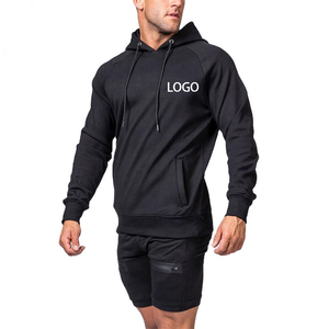 Custom Wholesale <b>Hoodie</b> 100% Cotton Slim Fit Running <b>Workout</b> Cotton Casual <b>Hoodie</b> Embroidery Logo Gym Fitness <b>Hoodie</b> for Men - Product Image 4