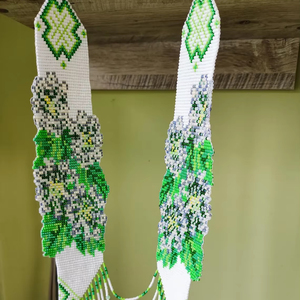 EXCLUSIVE DESIGN VINTAGE STYLE Handmade Ukrainian <b>Beaded</b> Gerdan Necklace Traditional Ethnic Gift for Women gifted, Christmas - Product Image 4