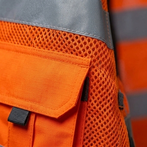 Gilet de sécurité haute visibilité, vêtements de travail réfléchissants, gilet utilitaire, vente en gros, vêtements de sécurité pour les travaux de construction, vêtements pour les travailleurs routiers - Product Image 4