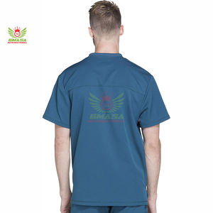 Meilleures ventes : Ensembles d'uniformes médicaux pour infirmières avec poches, tenues d'hôpital d'été - Product Image 3