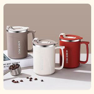 Premium Grade 304 Stainless Steel Thermal Coffee Mug With Ergonomic Handle And Removable Loose Leaf <b>Tea</b> Steeper - Product Image 6