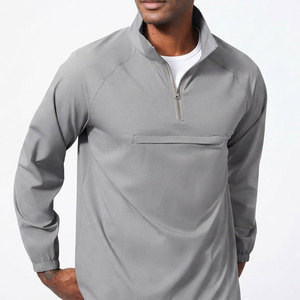 Low Price Men's Quarter Zip Sports <b>Jacket</b> Lightweight Athletic Training <b>Jacket</b> Breathable Activewear Running Fitness Workout Use - Product Image 6