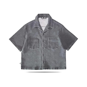 เสื้อเชิ้ตผู้ชายลายสก็อตแขนสั้นลำลอง น้ำหนักเบา ผ้าฝ้าย รับผลิตแบบ OEM พร้อมโลโก้ตามสั่ง - Product Image 6