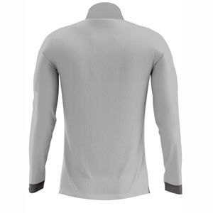 Fournisseur en gros de vestes de baseball pour hommes à col montant avec fermeture éclair 1/4, patchwork, logos personnalisés, vestes décontractées surdimensionnées - Product Image 4