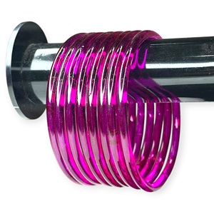 Latest 2026 Kashmiri Pink Design Jelly Glass <b>Bangle</b> Women's Trendy Wedding Lightweight Wholesale Price - Product Image 3