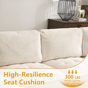 UNITED WE WIN Chaise Reversible Sofá seccional modular convertible de 6 asientos Sofá modular Uptown en forma de U para sala de estar - Product Image 5