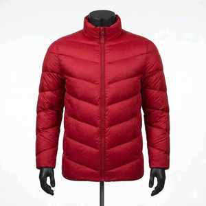 Women's <b>Quilted</b> Jacket Solid Color Stand Collar Full Sleeve Zipper Closure Winter Warm Polyester <b>Wadding</b> Regular Length - Product Image 1