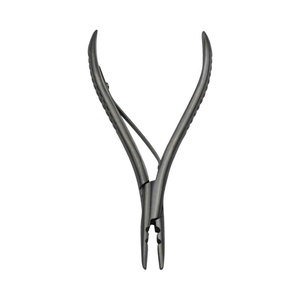 Pince à extensions capillaires professionnelle de luxe durable, large/étroite, en acier à haute teneur en carbone de qualité A+, avec poignée ergonomique - Product Image 1