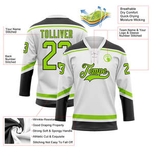 Maillot de hockey par sublimation, 100 % polyester, décontracté, à manches longues, pull sportif avec design personnalisé pour les équipes - Product Image 4
