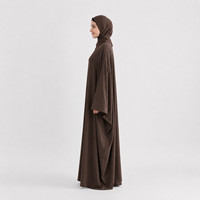 Nouvel ensemble Abaya décontracté pour femmes, grande taille, antistatique, infroissable, séchage rapide, manches longues, longueur maxi