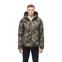 Gilet matelassé noir pour homme, col montant, fermeture éclair, coupe-vent, rembourrage en polyester, veste d'hiver décontractée, coupe régulière