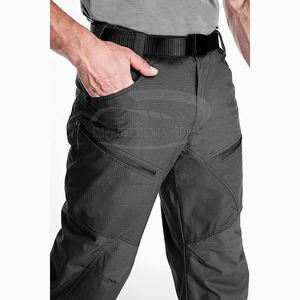 กางเกงกีฬาเข้ารูปของผู้ชายกางเกงผ้าคอตตอน100% แฟชันผ้ายืดมีกระเป๋าตรงขอบกางเกงขายส่ง - Product Image 4