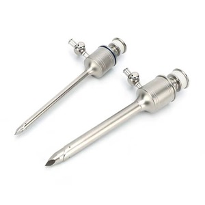 Ensemble d'instruments orthopédiques endoscopiques pour artroscopie chirurgicale, source d'alimentation manuelle avec trocart sans lame réutilisable - Product Image 2