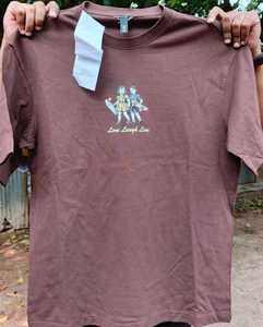 เสื้อยืดผู้ชายผ้าฝ้าย100% โอเวอร์ไซส์เสื้อคอกลมแขนสั้นลำลองเปิดไหล่ตกเสื้อถักคุณภาพสูง - Product Image 4