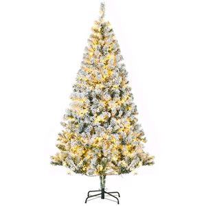 Warm White LED Christmas Trees with Snow Frosted Branches - Product Image 2