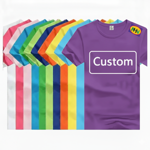 Camisetas de algodón de punto de 180 GSM para hombre, con diseños de marca estampados y logotipos bordados, excedentes de producción, envío cancelado. - Product Image 1