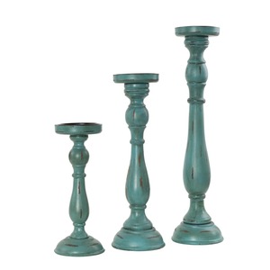 Portavelas Alto de Metal AWE con Acabado Martillado, Decoración para el Hogar, Diseño Duradero para Navidad - Product Image 1