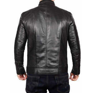 2026 Trending <b>Genuine</b> <b>Leather</b> <b>Jacket</b> for Men High Quality <b>Leather</b> <b>Jacket</b> Manufacturer Moto Style Waterproof Breathable - Product Image 2