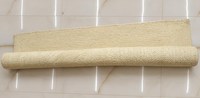 Tapis en jute tissé à la main blanc, tapis tressé minimaliste, décoration de sol bohème neutre