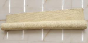 พรมปูพื้นสีขาวทอมือจากปอกระเจา สไตล์มินิมอล ลายถักแบบโบโฮ ตกแต่งพื้นห้องโทนสีกลางๆ - Product Image 2