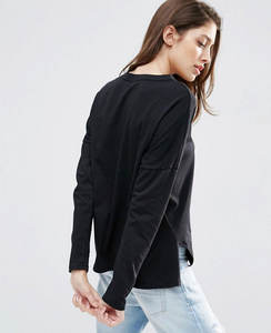 T-shirt femme uni, col rond, coupe slim, vêtements de sport, en vente, best-seller, respirant, prix de gros. - Product Image 3