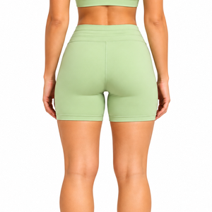 Shorts Deportivos Premium Personalizados para Mujer, Cintura Alta, Elásticos, para Gimnasio, Yoga, Ciclismo, Producción al por Mayor OEM - Product Image 5