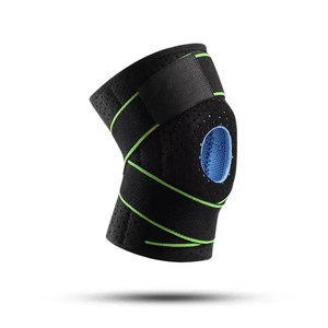 Genouillères réglables Perfectionists, noir/vert, respirantes, en polyester, unisexe, multi-sports, protection de base pour tous les exercices - Product Image 5