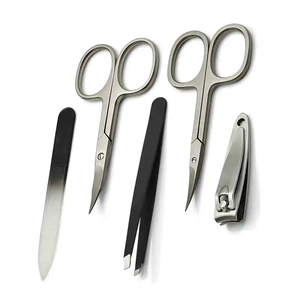 High Quality 4-in-1 German Stainless Steel Nail Cutter Set <b>Manicure</b> <b>Kit</b> Lightweight Reusable Professional Customized Leather - Product Image 3