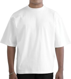 Camiseta de Manga Corta para Hombre, Talla Grande, de Algodón, Hombros Caídos, Estilo Urbano, con Logotipo Personalizado, Ajuste Holgado - Product Image 2