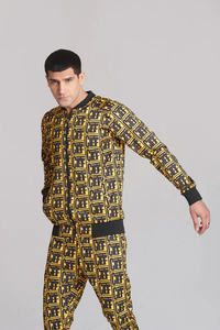 Ensemble de sport unisexe de haute qualité 2026 PA Angel, survêtement tendance avec logo en relief, pantalon à fermeture éclair, décontracté pour adulte, imprimé à pois animaliers - Product Image 2