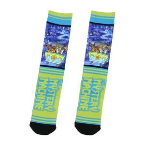 Chaussettes Scooby Doo Crew, imprimées par transfert thermique, respirantes, à séchage rapide, en spandex et nylon, pour adultes, athlétiques, pour l'été, le yoga, la course à pied - Product Image 1