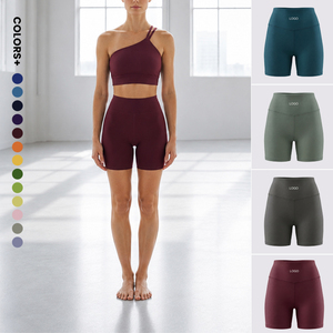 Shorts de Yoga de Cintura Alta Sin Costuras para Mujer, Shorts Deportivos con Efecto Levanta Glúteos, Shorts de Gimnasio a Prueba de Sentadillas, Leggings Deportivos - Product Image 1
