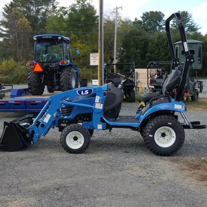 Tracteur à roues haut de gamme LS MT125 avec chargeur, tondeuse à gazon industrielle 28V, prêt à être expédié avec bac de ramassage - Product Image 2
